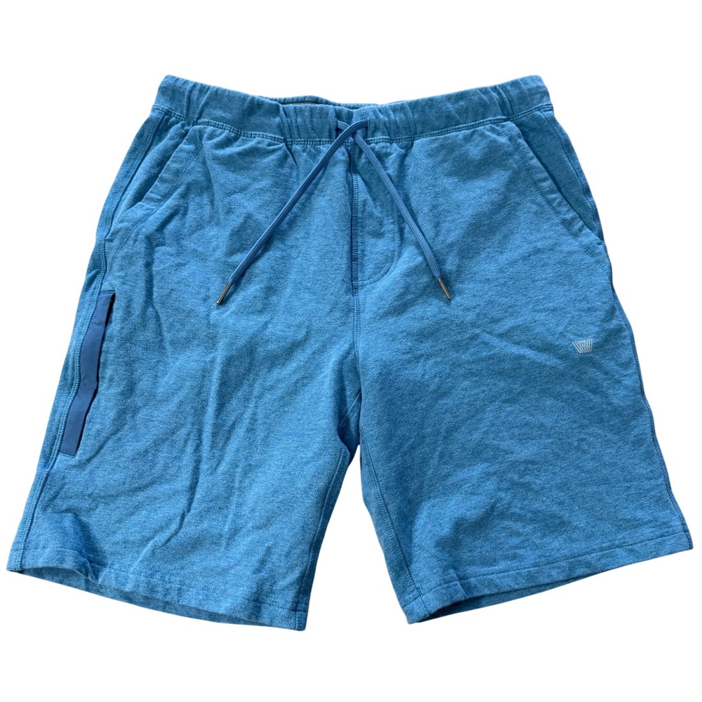 Mack Weldon Shorts Mens Medium Light Blue Lounge Knit Drawstring Comfort Stretch